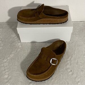 Bikenstock Buckley Brown Suede Clogs Size 38 EU / Women’s 7-7.5 US